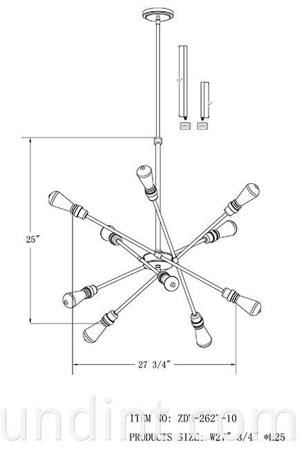 Zdh 2627 10 Dining Room Pendant Lights